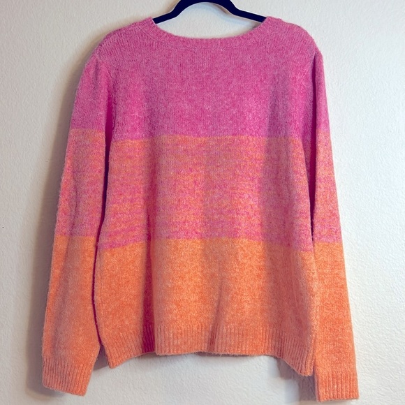 cupcakes & cashmere Pink and Orange Sweater - Picture 4 of 8